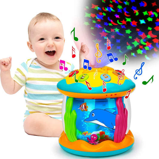 1-3 Years Babies Ocean Light Rotary Projector Musical Toy