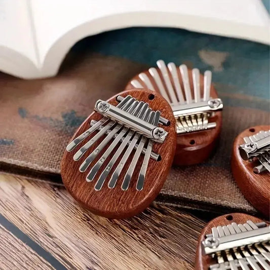 8-Key Mini Wooden Kalimba Thumb Piano