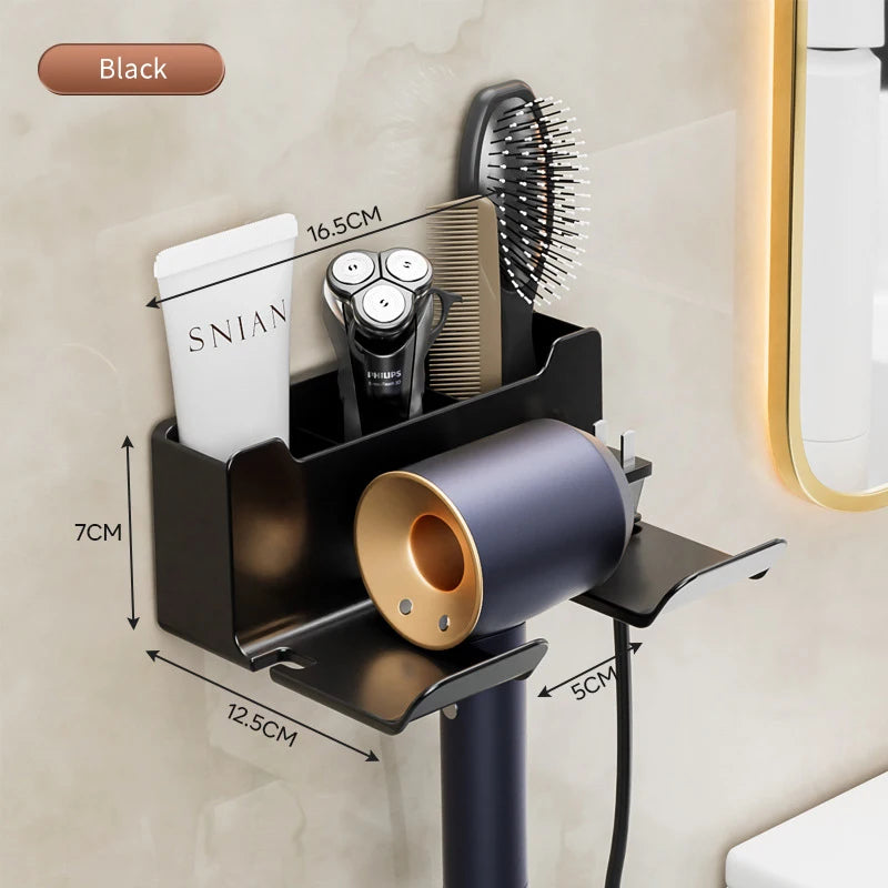 Wall Mounted Hair Dryer Holder