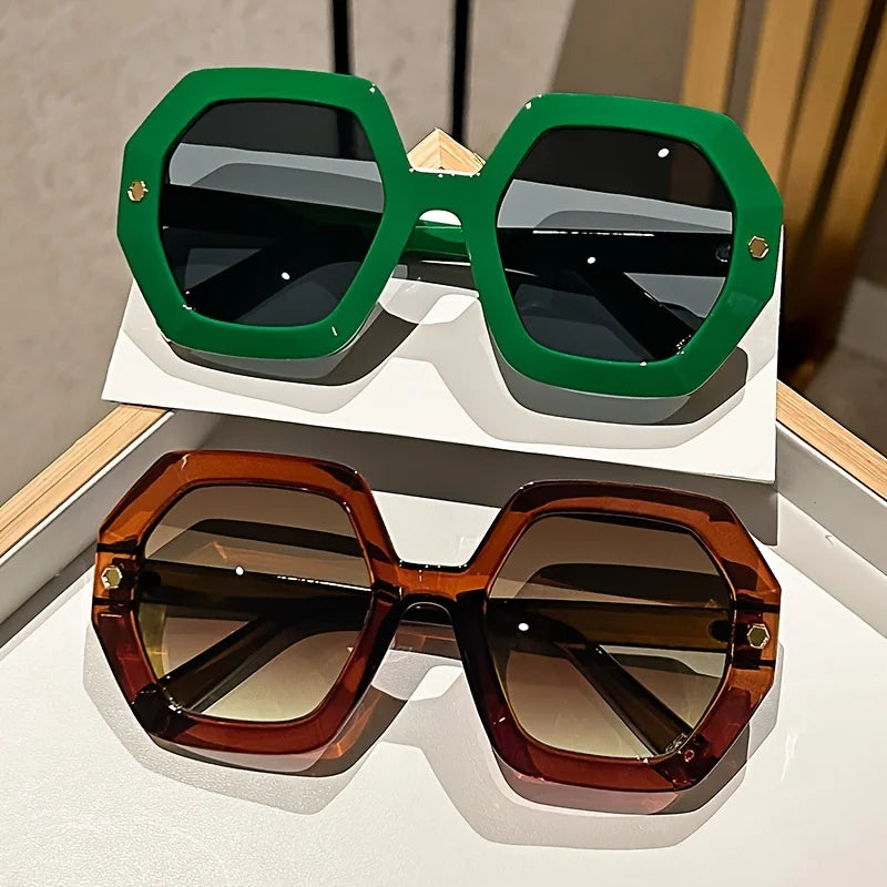 Retro Polygon Sunglasses