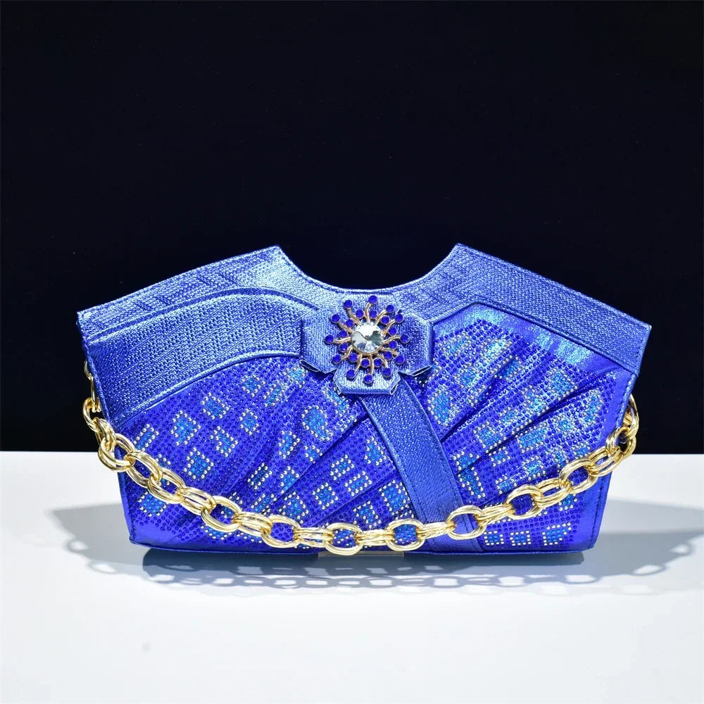 Luxury Rhinestone Evening Clutch Bag