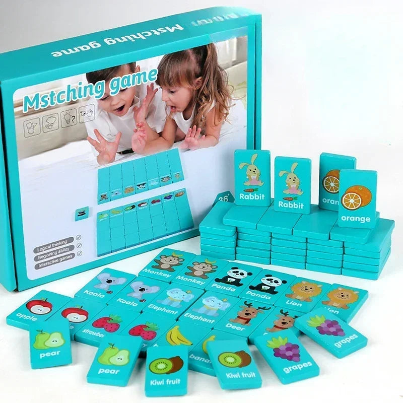 Children Hand Scratch Wooden Puzzle Toy