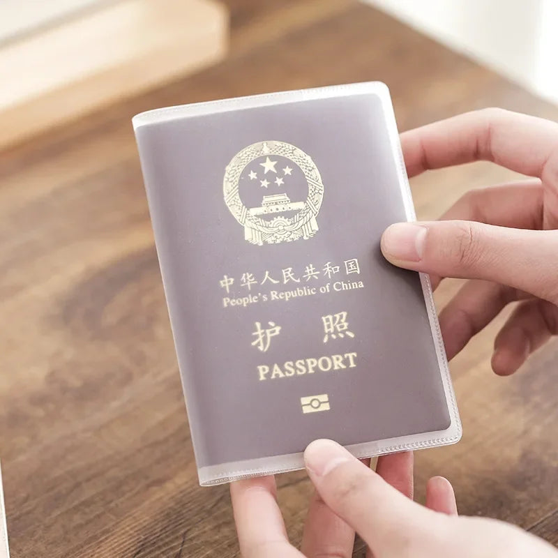 Transparent PVC Passport & Travel Document Holder
