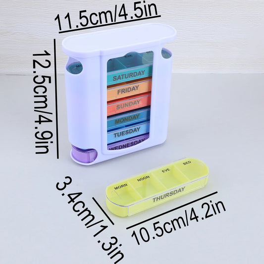 7-Day Weekly Pill Organiser Box