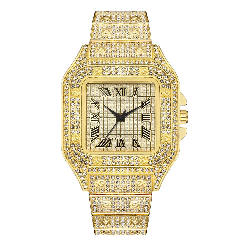 Men's Luxury Roman Numeral Quartz Business Watch