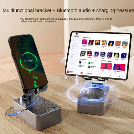 3 In 1 Mobile Phone Bracket Bluetooth Speaker