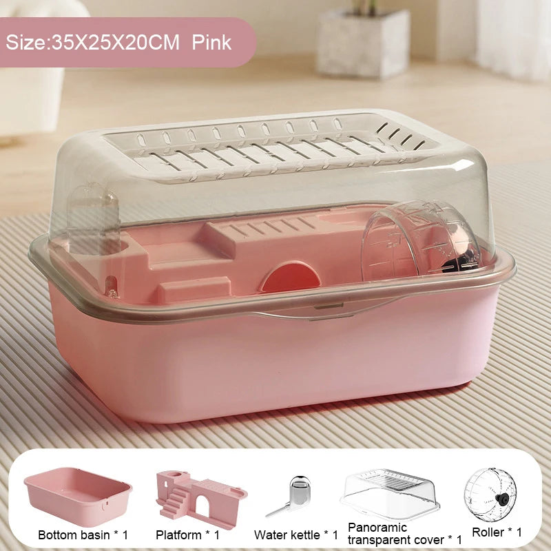 Plastic Hamster Cage Pet House with Accessories
