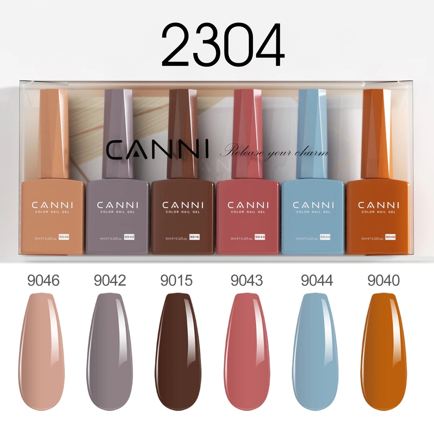 2/6pcs/kit CANNI HEMA FREE Nail Gel Polish Kit Semi Permanent