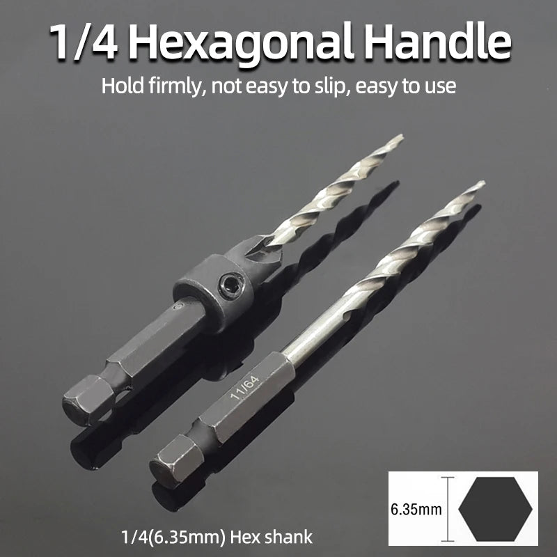 High Speed Steel Hex Shank Taper Drill Counter