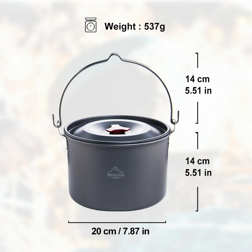 Widesea 4L Camping Hanging Pot