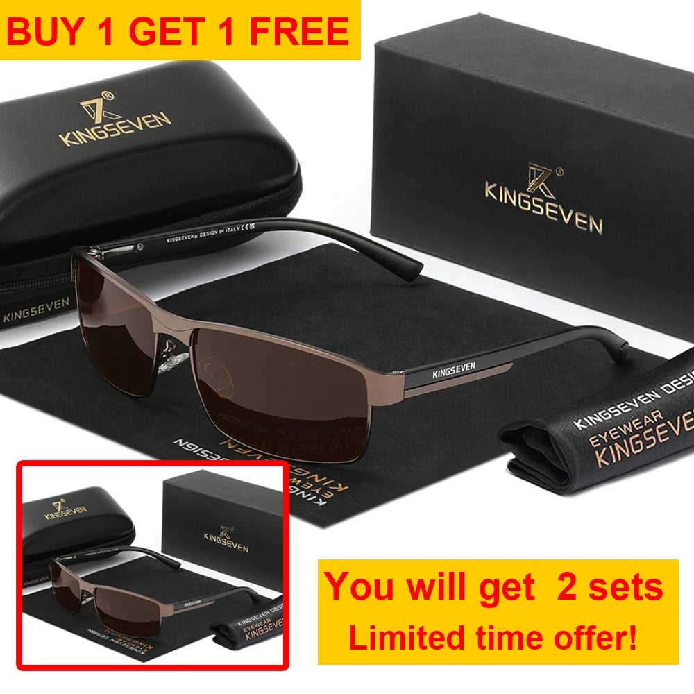 KINGSEVEN Men Polarized Photochromic Sunglasses