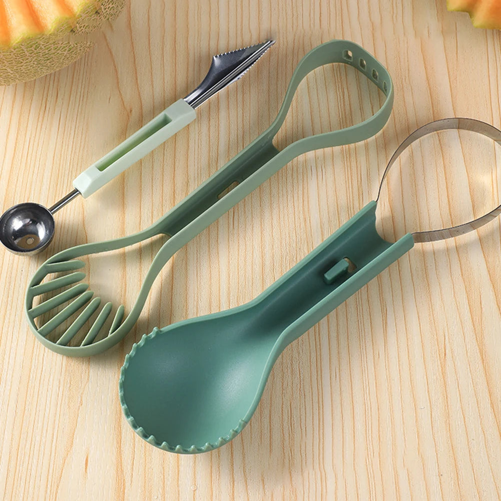 3 In 1 Watermelon Slicer Cutter Scoop