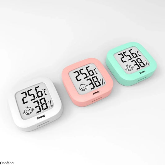 Mini LCD Digital Thermometer & Hygrometer for Indoor Use