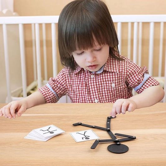 Montessori Stick Sporty Men Puzzle Toy