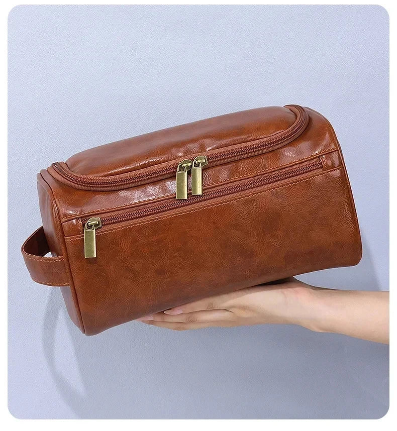 Leather Toiletry Bag