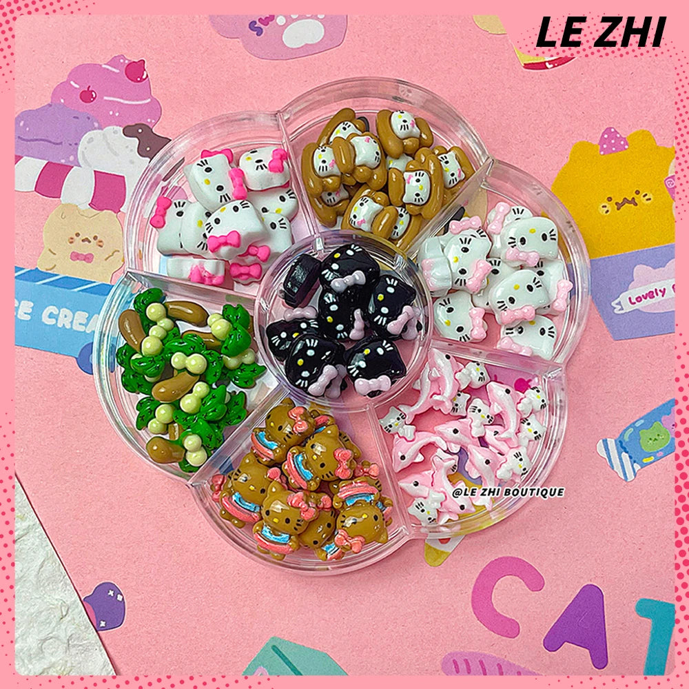 Kawaii 70Pcs Hello Kitty Nail Decorations