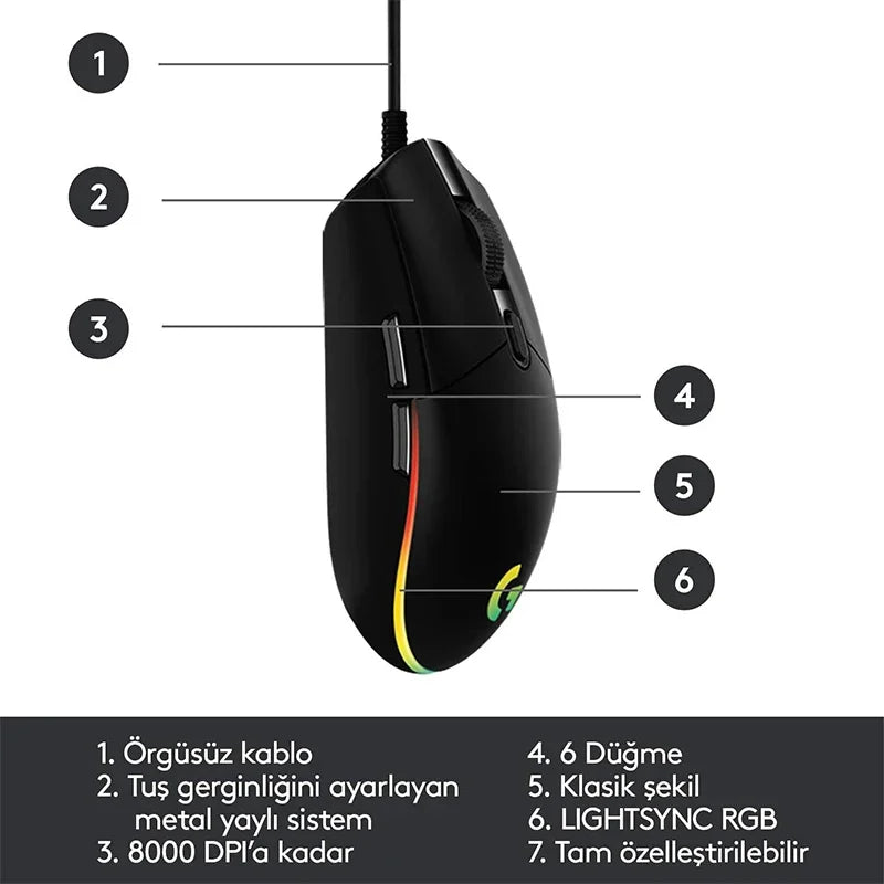 Logitech G102 USB Wired Gaming Mouse