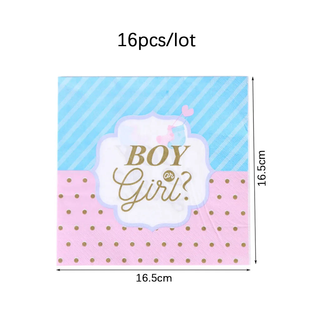 Gender Reveal Disposable Tableware Set