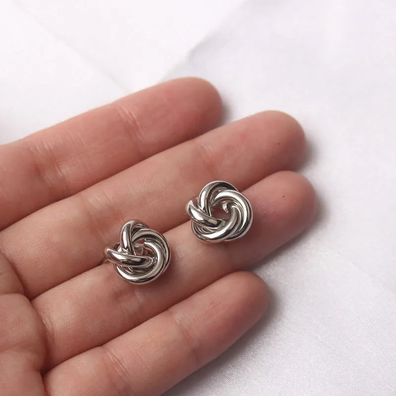 Metal Stud Earrings