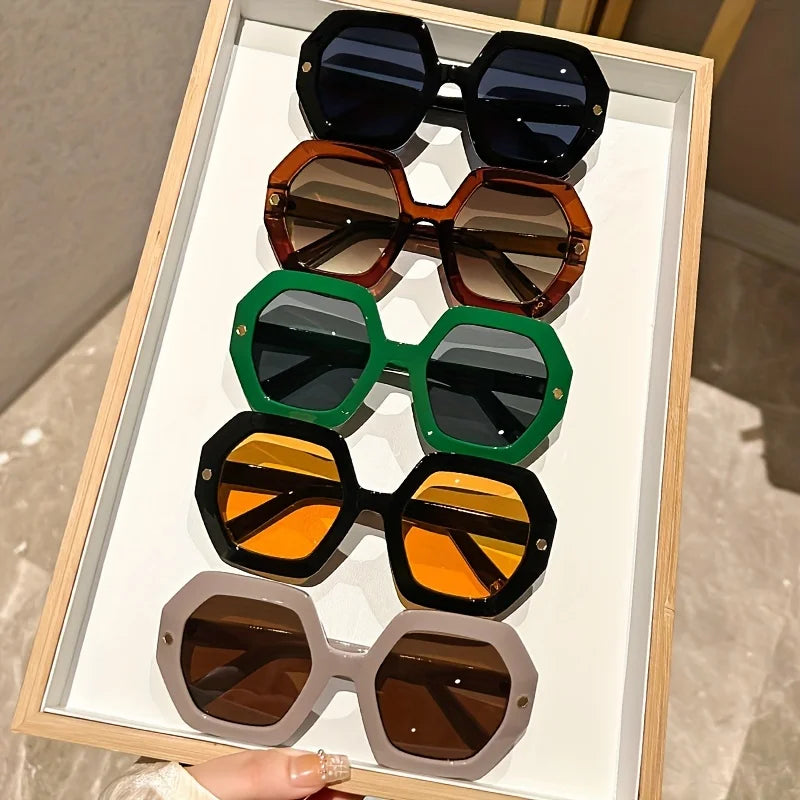 Retro Polygon Sunglasses