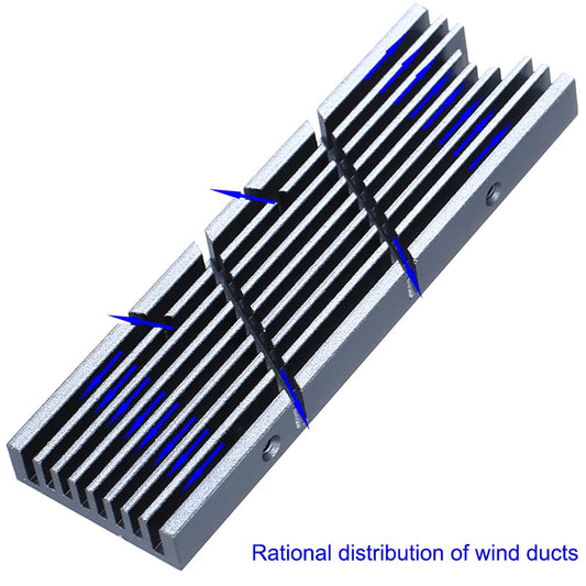 Aluminum M.2 SSD Cooler for NVMe NGFF 2280 SSDs – Thermal Cooling Heatsink