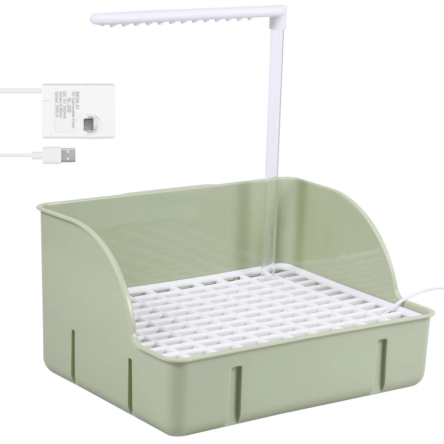 Automatic Bird Bath with Circulating Water Fountain