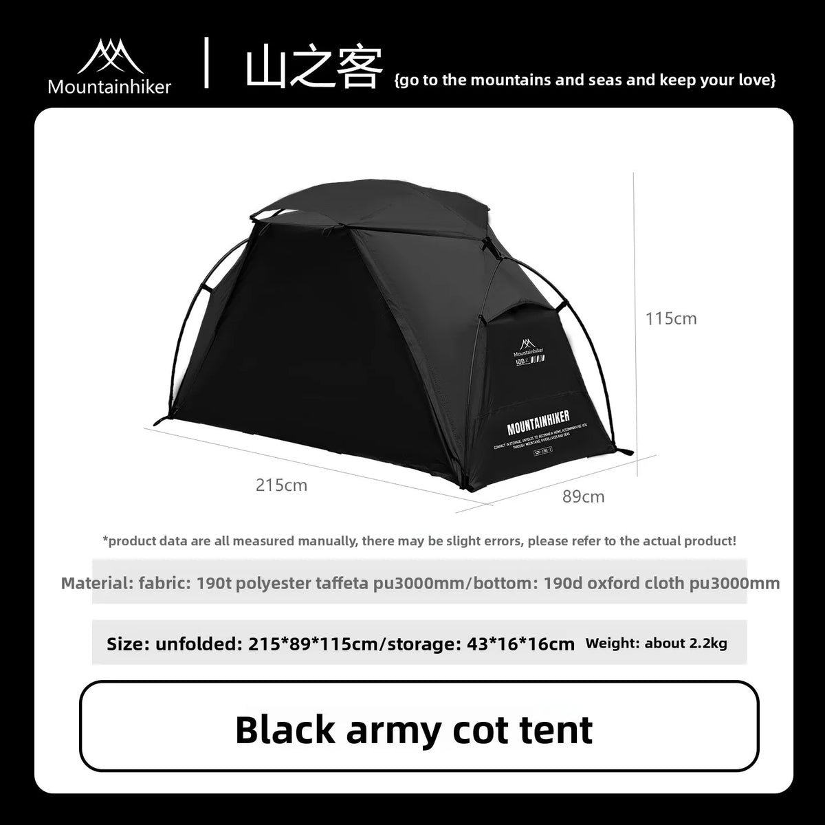 Elevated Single Camping Bed Tent