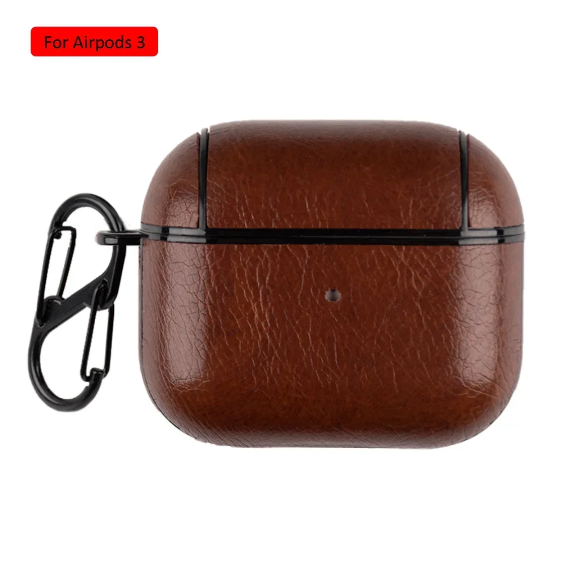 PU Leather Earphone Case For Apple AirPods With Keychain