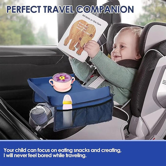 Kids Foldable Travel Tray for Car & Airplane
