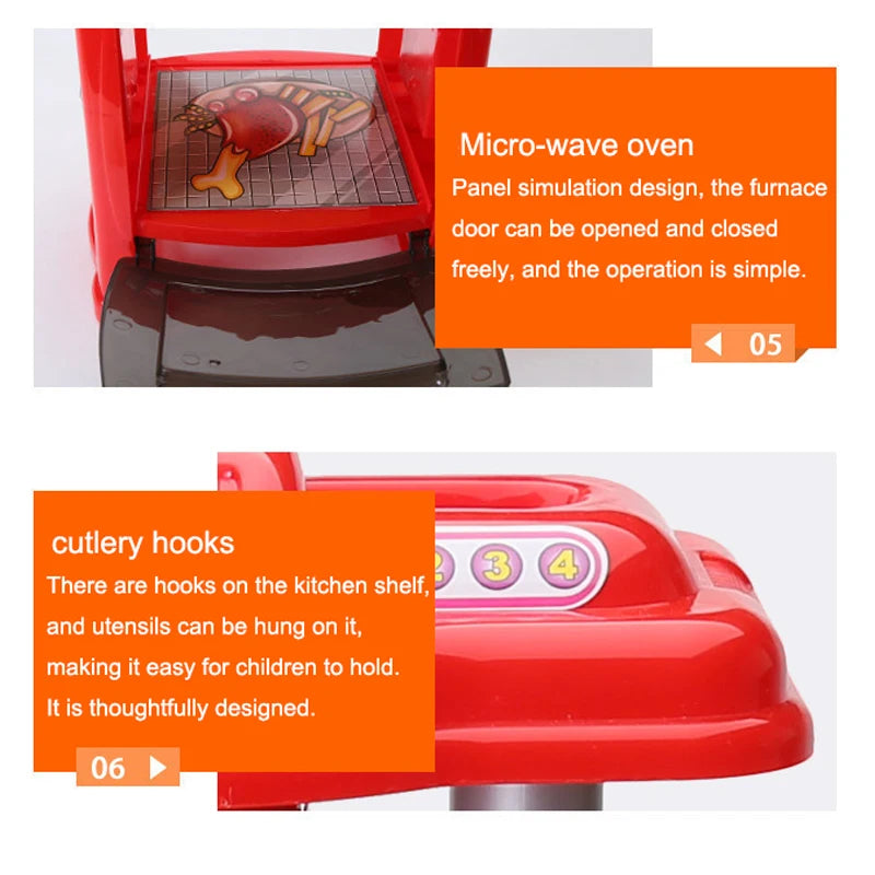 Dining Table for Pretend Food Kitchen Toys for Kids