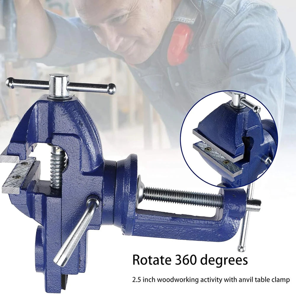 Universal Table Vise Multi-functional Portable 360° Swivel Base Clamp