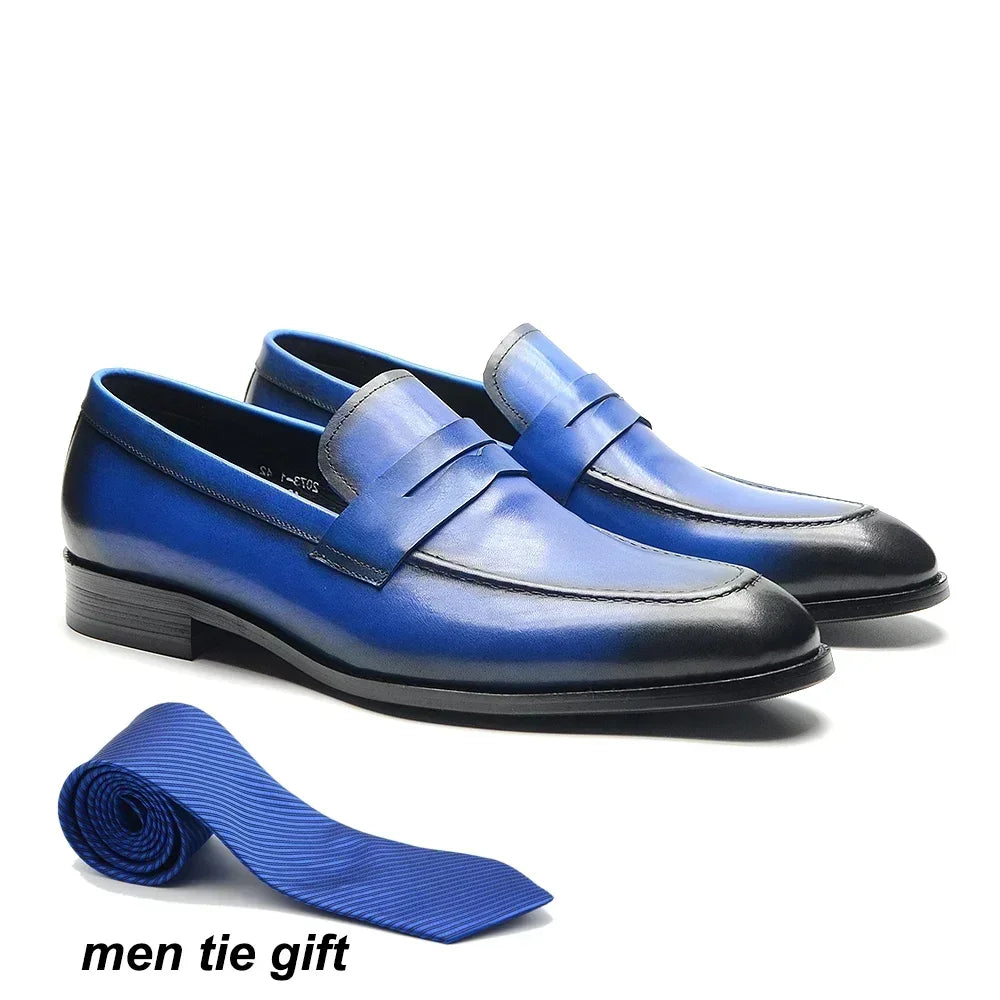 Luxury Genuine Leather Italian Penny Loafers