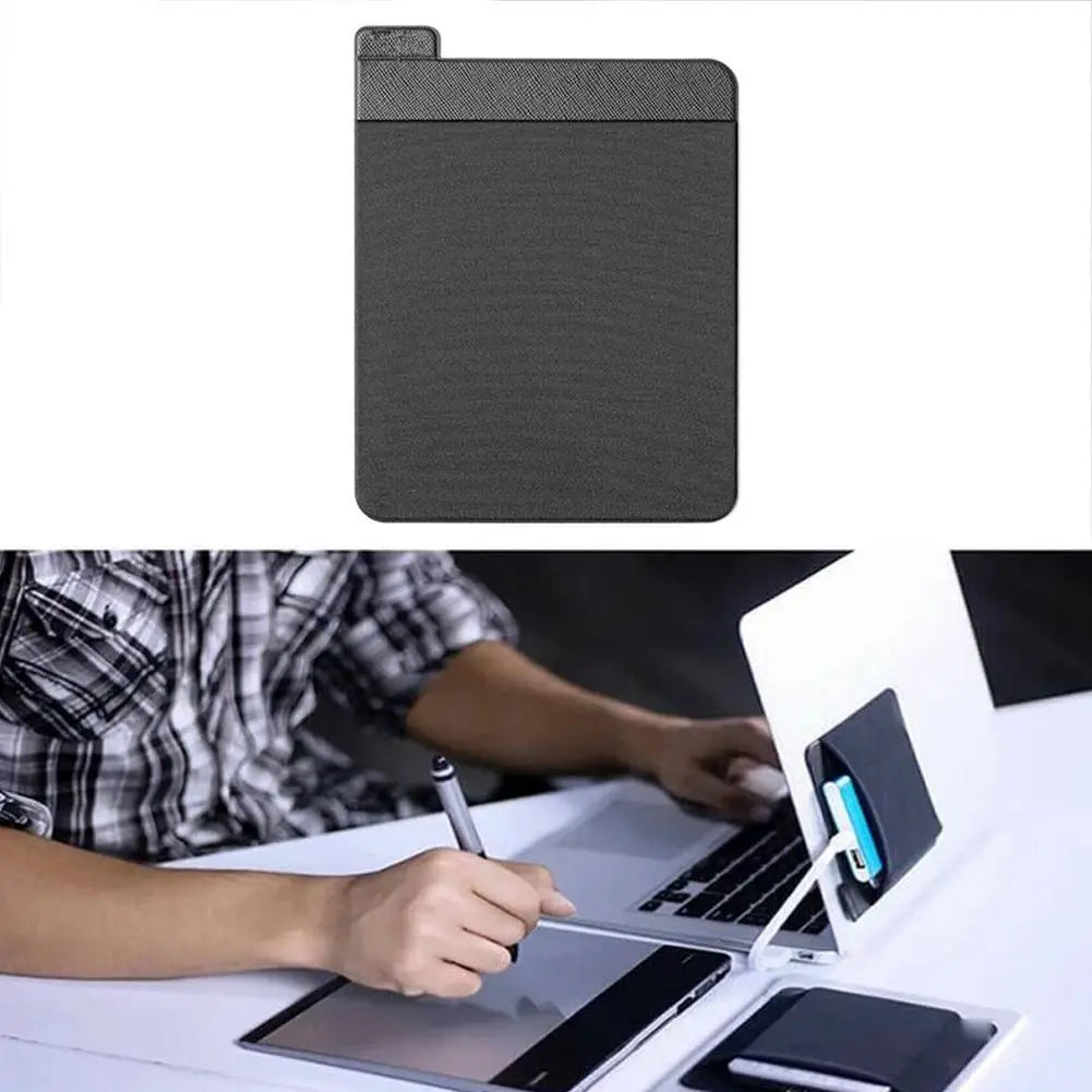 Adhesive Laptop Back Storage Pocket