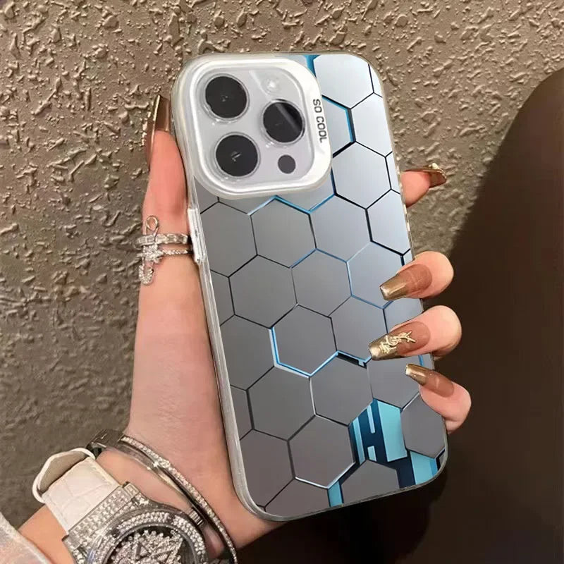 Building Design Laser Phone Case For iPhone
