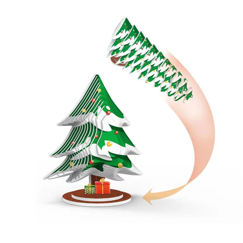 3D Santa Claus Christmas Paper Puzzle