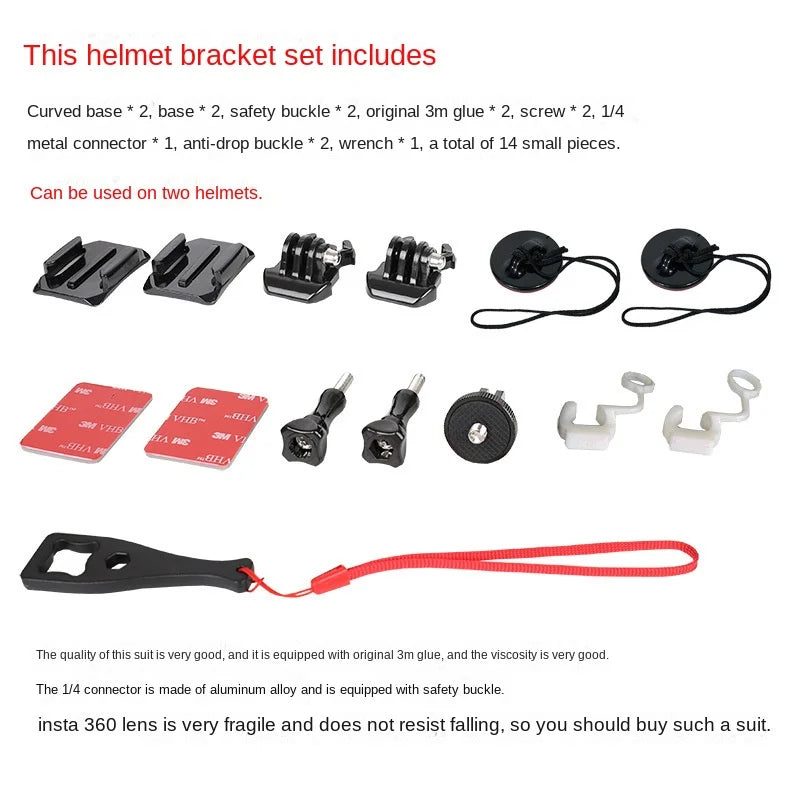 Cycling Motorcycle Helmet Bracket Camera