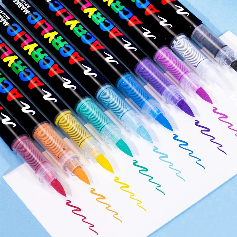 12/24/30 Colors Acrylic Marker Pens
