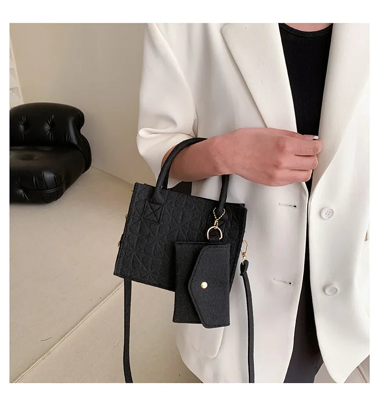 Shoulder Diagonal Two-Piece Bag