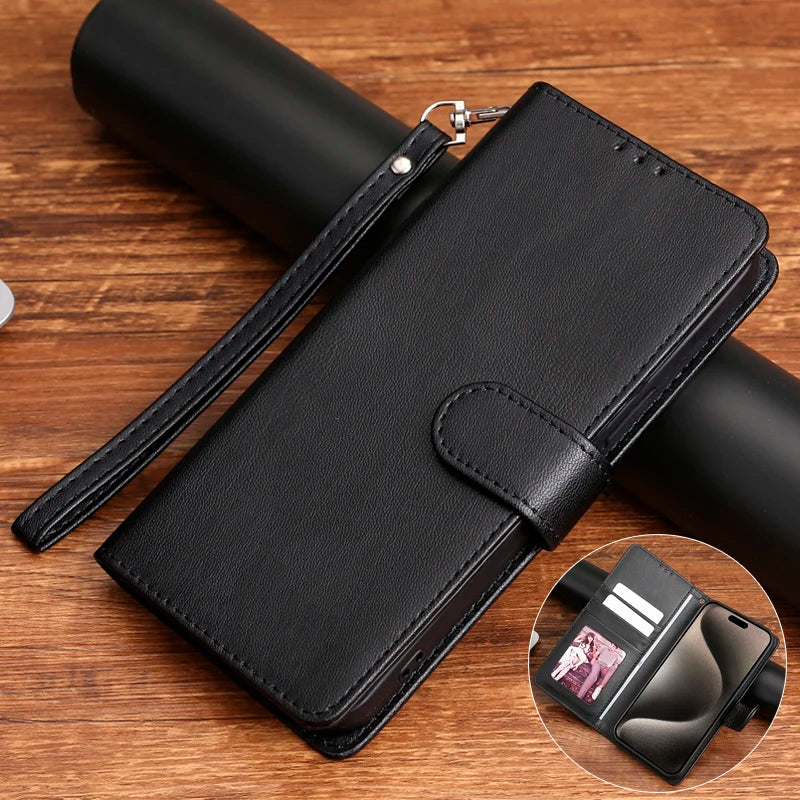 Leather Magnetic Phone Case For Xiaomi Redmi
