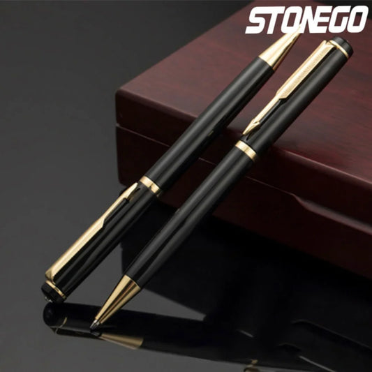 STONEGO Capless Metal Chrome Twist Ballpoint Pen