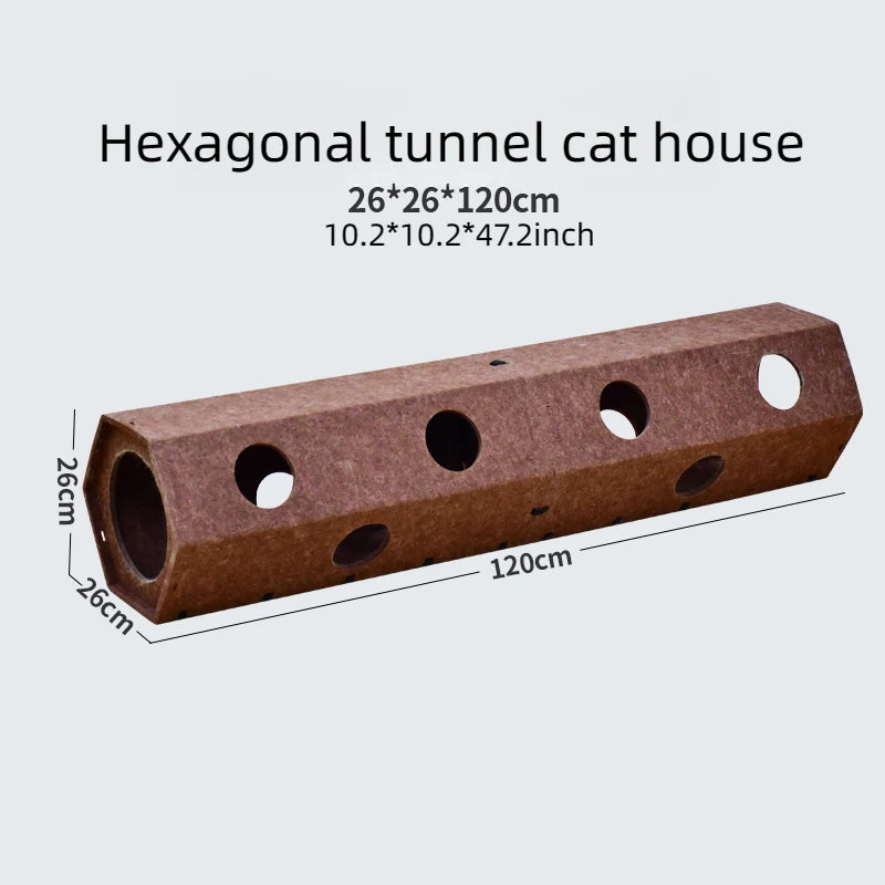 Foldable Cat Tunnel Toy for Indoor Cats