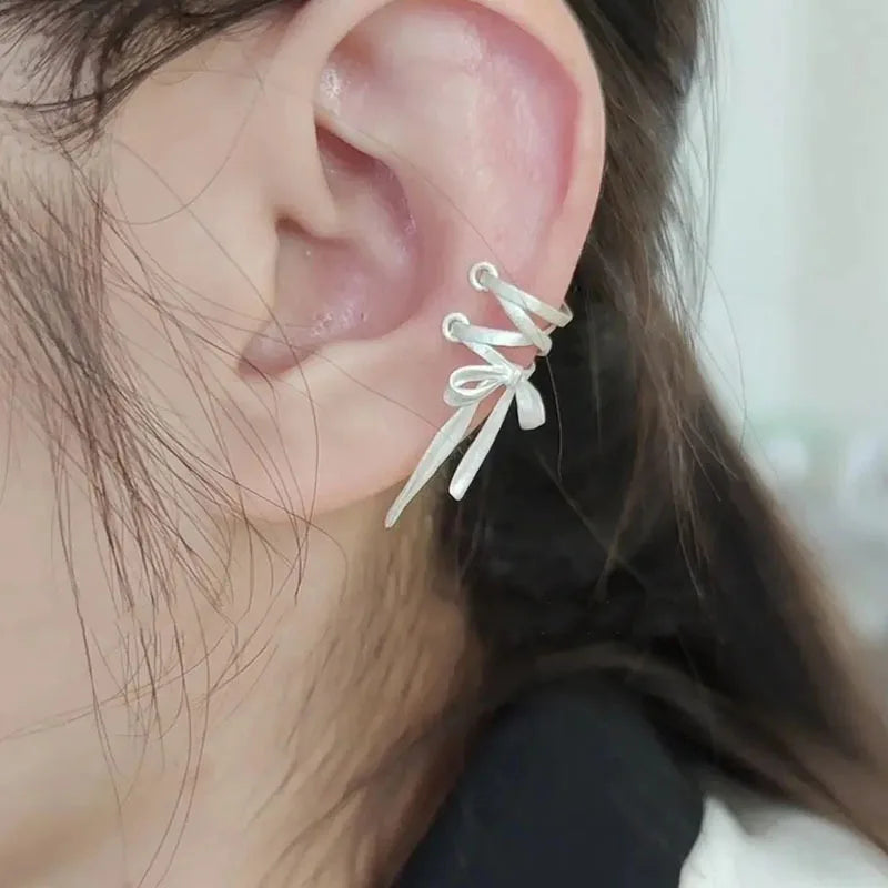 Luxury Exquisite Bow Ear Cuff Earrings