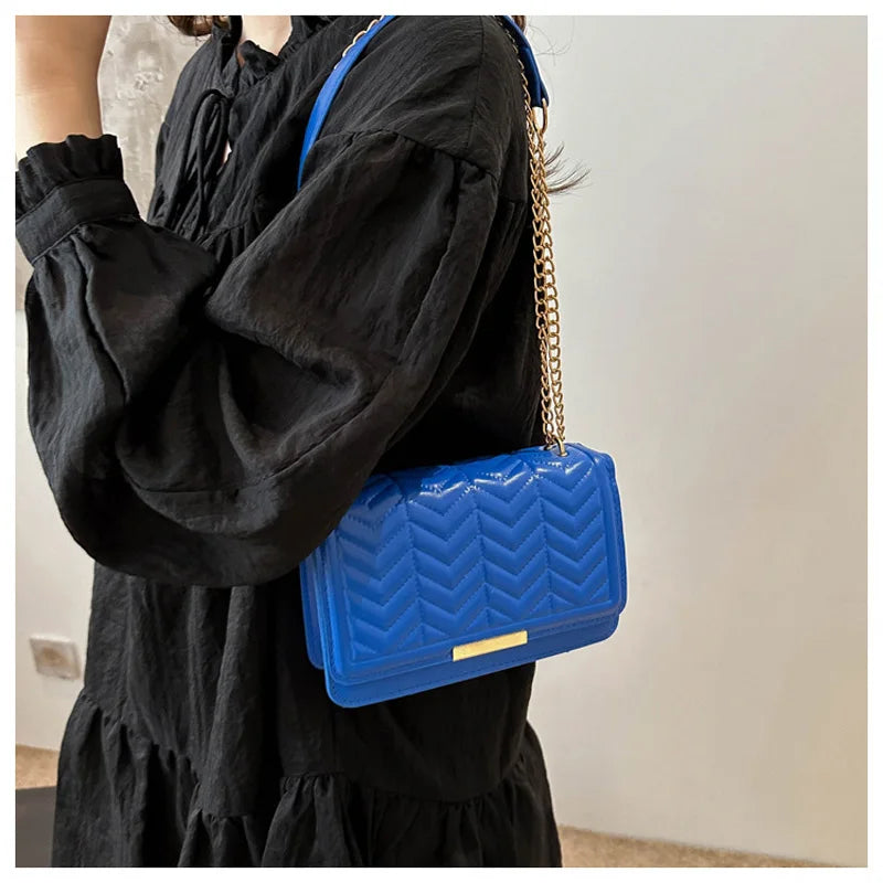 Striped Women's Shoulder Bag