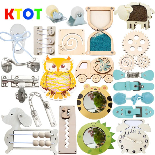 Busy Board Accessories DIY Wooden Toys