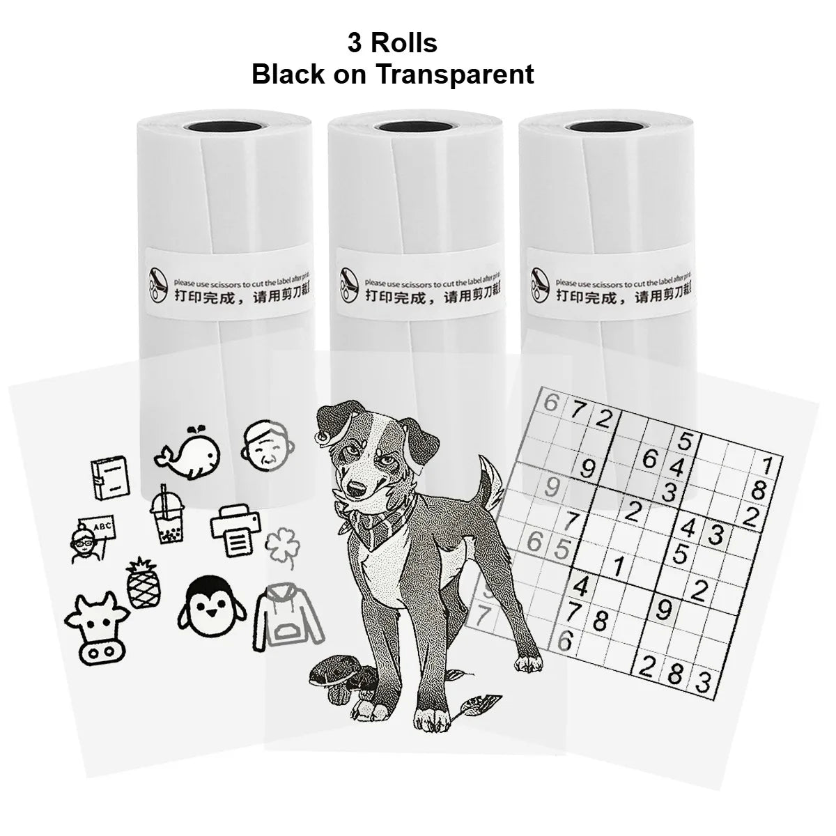 Bluetooth Pocket Thermal Printer & Sticker Paper Set