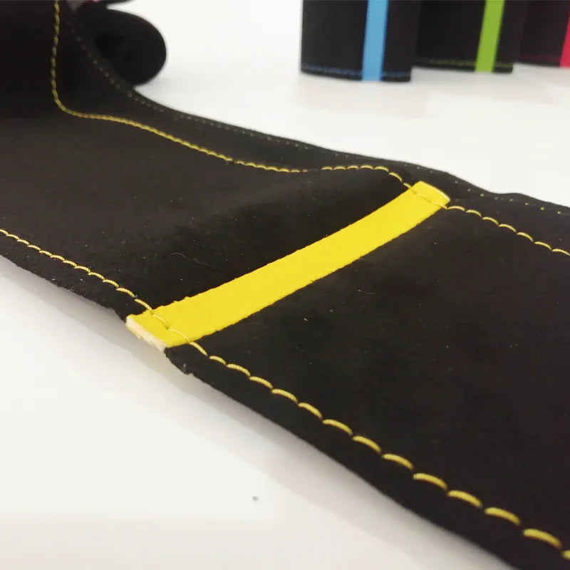 Black Suede Steering Wheel Cover