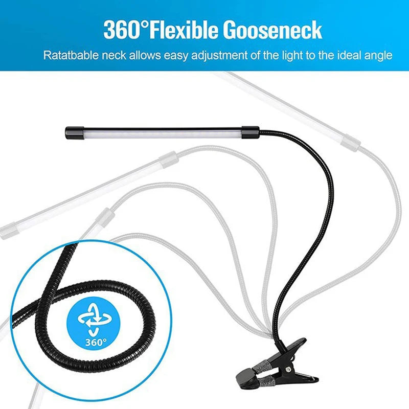 USB 5V LED Desk Lamp with Clamp