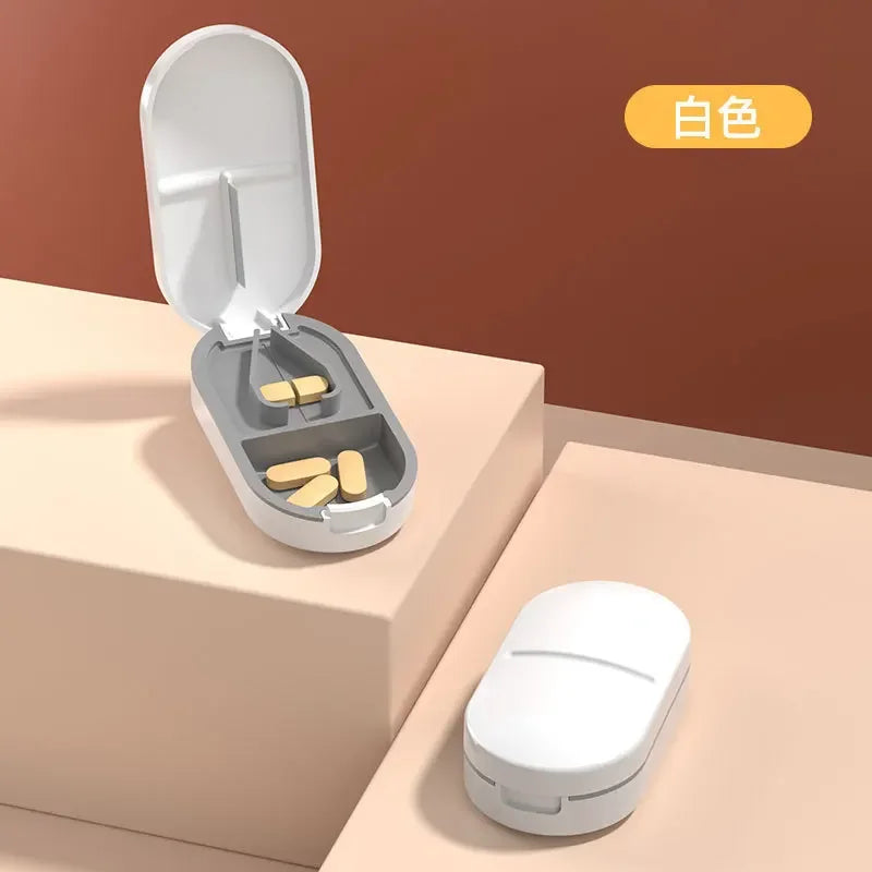 Portable Pill Cutter & Storage Case
