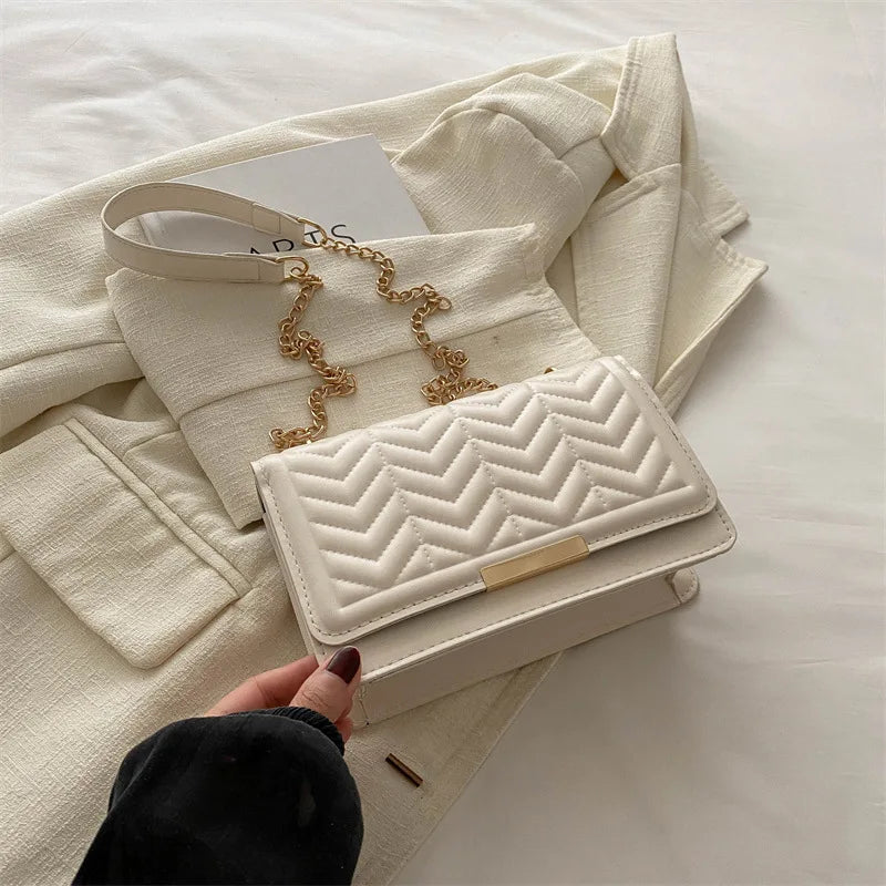 Striped Women's Shoulder Bag