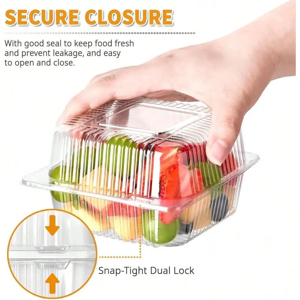 Clear Square Dessert & Food Containers
